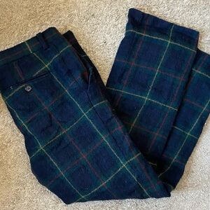 Ralph Lauren Women's Plaid Pants - Blue and Green